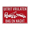 Uitrit vrijlaten dag en nacht rood