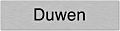 Aluminium deurbordje duwen