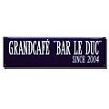 Straatnaambord emaille blauw 33 x 12 cm
