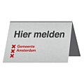 Tafelbordje Aluminum 15 x 10 cm