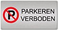 Tekstbord aluminium 30 x 15 cm