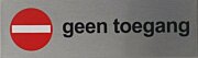 RVS pictogram Geen toegang