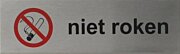 RVS pictogram Niet roken
