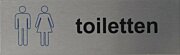 RVS pictogram toiletten