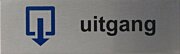 RVS pictogram Uitgang