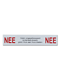 Aluminium Nee Nee bord
