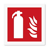 Brandblusser pictogram bordje-vanaf 15 x 15-Dibond