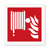 Brandhaspel pictogram bordje-vanaf 15 x 15-Dibond