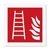 Brandladder pictogram bordje brandveiligheid