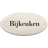 Deurbordje emaille Bijkeuken