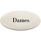 Deurbordje emaille Dames Toilet / WC