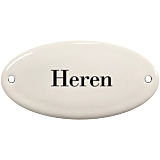 Deurbordje emaille Heren Toilet / WC