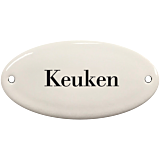 Deurbordje emaille Keuken