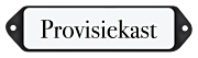 Deurbordje emaille Provisiekast