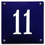 Emaille huisnummerbord gebold 10 x 10 cm | 16 x 16 cm