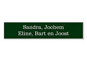 Brievenbus bordje groen