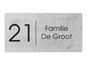 Beton look naambord
