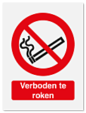 Verbodsbord Verboden te roken