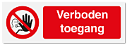 Verbodsbord Verboden toegang