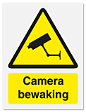 Waarschuwingsbord Camera bewaking