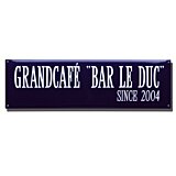 Straatnaambord emaille blauw 33 x 12 cm