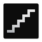 Pictogram Trap zwart 10 x 10 cm