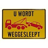 U wordt weggesleept