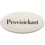 Deurbordje emaille Provisiekast