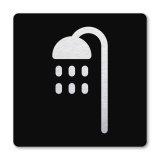 Pictogram Douche zwart 10 x 10 cm