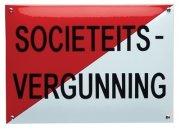 Horecabord Societeitsvergunning