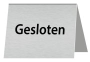 Tafelbordje Gesloten