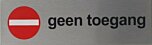 RVS pictogram Geen toegang