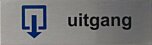 RVS pictogram Uitgang