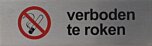 RVS pictogram Verboden te roken