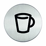 RVS pictogram Drinken, Kantine, beker