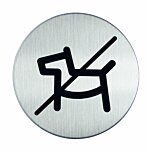 RVS pictogram Honden niet toegestaan