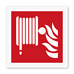 Brandhaspel pictogram bordje-vanaf 15 x 15-Dibond