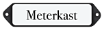 Deurbordje emaille Meterkast