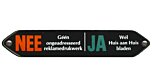 Emaille geen ongewenste reclame Ja Nee sticker