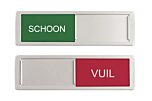 Schuifbordje Schoon - Vuil