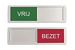 Schuifbordje deurbordje kunststof - vrij - bezet