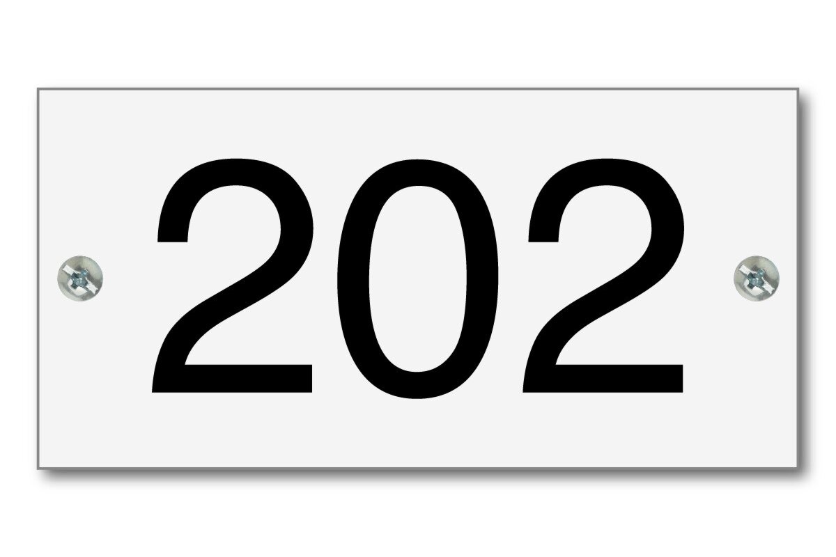 Number2go huisnummer 3 cijfers modern RAL7016 antraciet