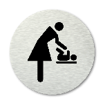 Pictogram rond Baby verschoonruimte