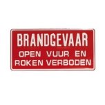 Brandgevaar, open vuur en roken verboden