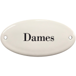 Deurbordje emaille Dames Toilet / WC