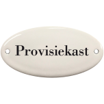 Deurbordje emaille Provisiekast