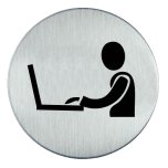 RVS pictogram flexplek, werkplek