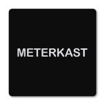 Pictogram Meterkast zwart 10 x 10 cm