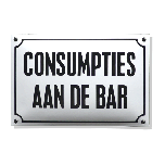 Horecabord Consumpties aan de bar