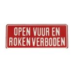 Open vuur en roken verboden